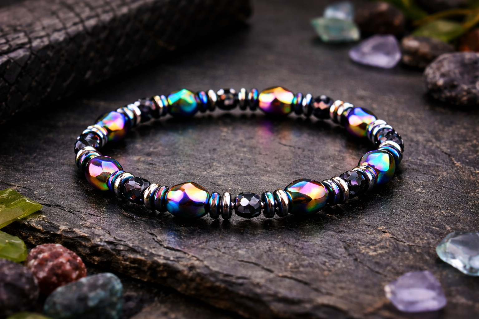 Magnetic Hematite Bracelet