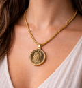 24K Gold Plated Hanuman Ji Coin Necklace