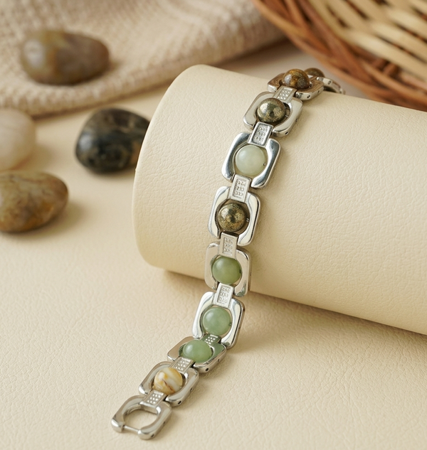 Silver Plated Essential Money Magnet Bracelet