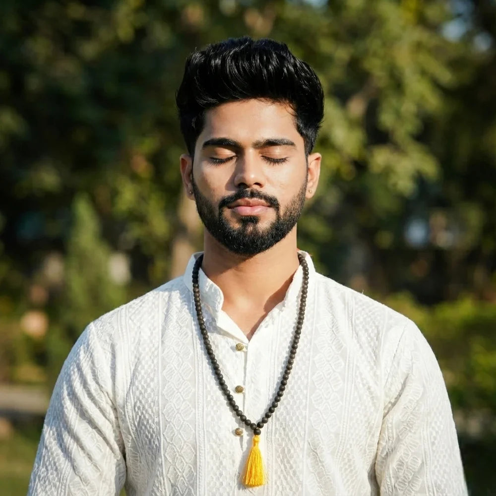 Original Karungali Malai 108 Beads Ebony Wood